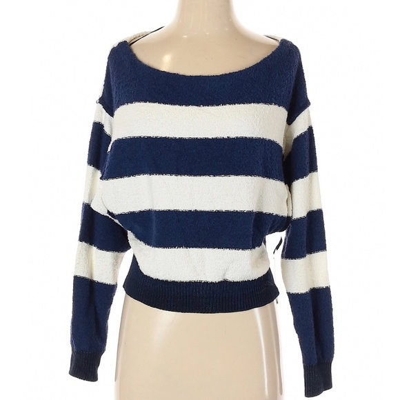 NWT FREE PEOPLE Striped Candyland Pullover Sweater - Picture 3 of 7